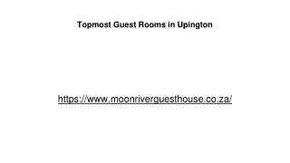 Best Guest Rooms in Upington