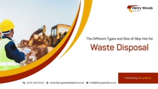 The Different Types and Size of Skip Hire for Waste Disposal