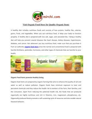 Visit Organic Food Store for Quality Organic Items-converted