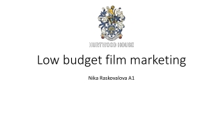 low budget film marketing