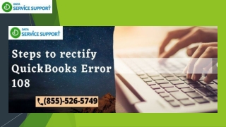 Steps to rectify QuickBooks Error 108