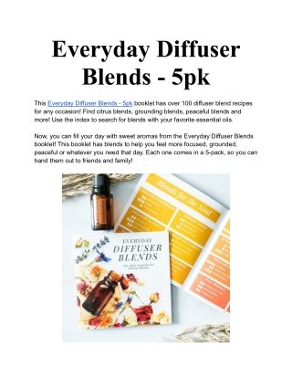 Everyday Diffuser Blends - 5pk