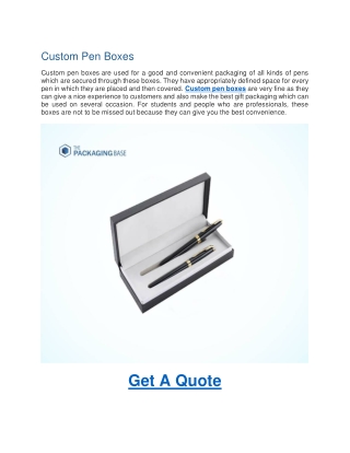 Custom Pen Boxes-Custom Pencil Boxes
