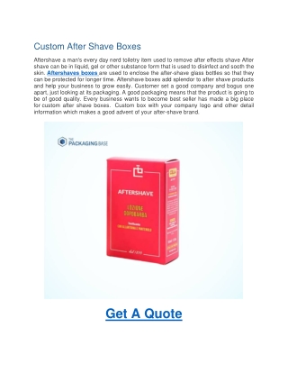 Custom After Shave Boxes-Custom Hair Spray