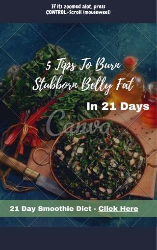 5 Tips How To Lose Suborn Belly Fat