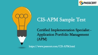 ServiceNow CIS-Application Portfolio Management CIS-APM Exam Dumps