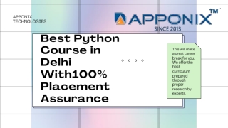 Best Python Course in Delhi With100% Placement Assurance