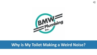 Why is My Toilet Making a Weird Noise? - BMW Plumbing, Inc.