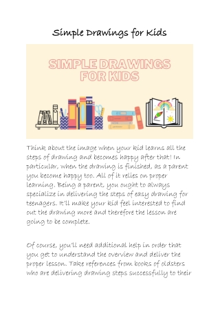 Simple Drawings for Kids