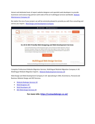 Website Redesign Services UK