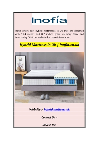 Hybrid Mattress in Uk  Inofia.co.uk1