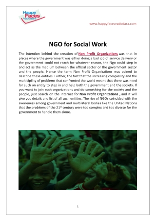 NGO for Social Work