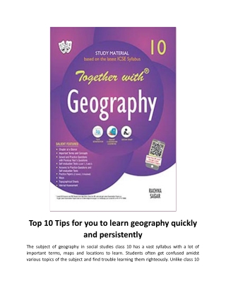 Top 10 Tips for you to learn geography quickly and persistently.docx