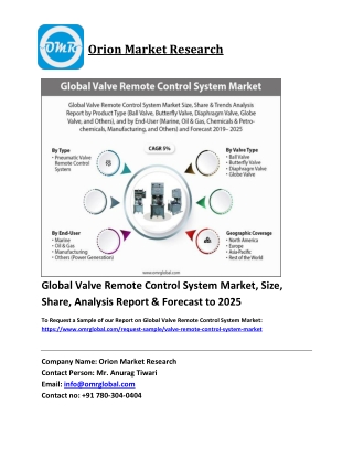 Global Valve Remote Control System Market Trends, Size, Competitive Analysis and