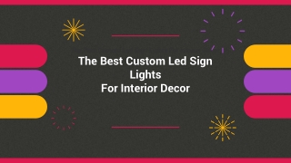 Best Custom Led Sign Lights For Interior Decor