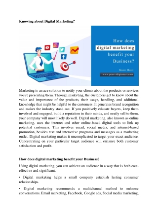 How does digital marketing benefit your Business