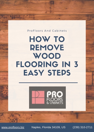 Floor Wood Removal Service ProFloor And Cabinets In Naples