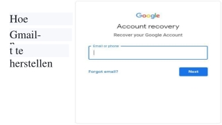 Hoe een Gmail-account te herstellen