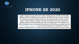 Latest iphone se 2020 mobile models in Lahore Pakistan