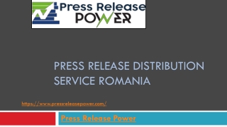 Press Release Distribution Service Romania