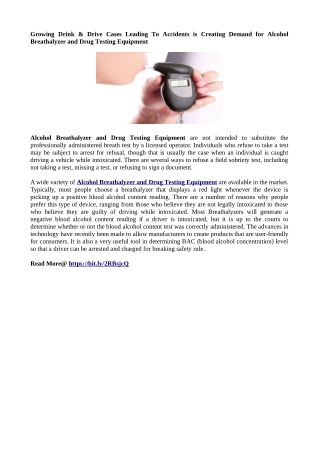 Alcohol Breathalyzer and Drug Testing Equipment - pdf