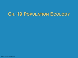 Ch. 19 Population Ecology