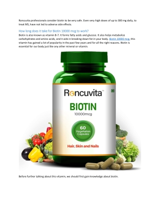 Buy naturals biotin 10000 mcg Capsule