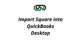 Import Square into QuickBooks Desktop