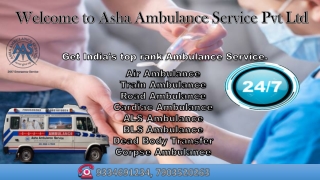 Get Road Ambulance Service with 24/7 hour medical equipment |ASHA