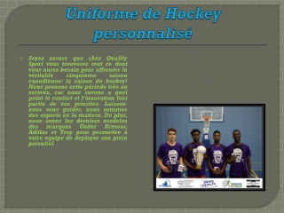 Uniforme de Hockey personnalisé