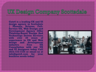 UX Design Company Scottsdale