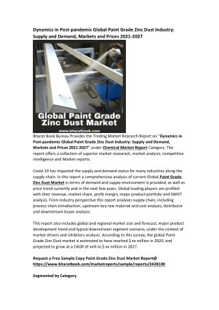 Global Paint Grade Zinc Dust Industry