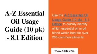 A-Z Essential Oil Usage Guide (10 pk) - 8.1 Edition