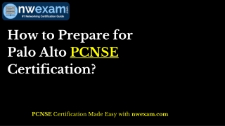 [Latest] Palo Alto PCNSE Certification Exam Sample Questions and Answers