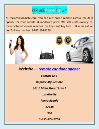 remote car door opener abhi