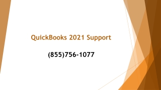 QuickBooks 2021 Support