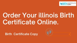 Birth Certificate Copy | Illinois - Apply Online