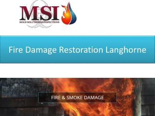 Fire Damage Restoration Langhorne