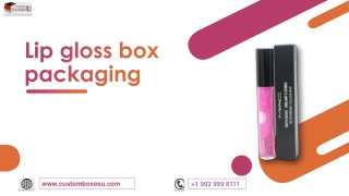 Lip gloss box packaging