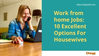 Work from home Jobs - 10 Excellent Options For Housewives-converted