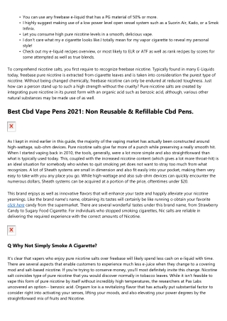 Best Guide To Pure Nicotine Salts.