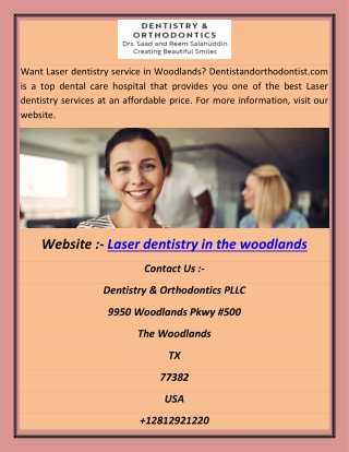 Laser dentistry in the woodlands abhi