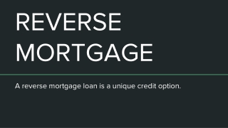 Learn More About Reverse Mortgage Loan