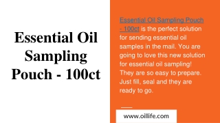 Essential Oil Sampling Pouch - 100ct