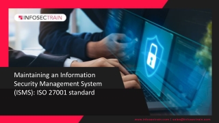 Maintaining an Information Security Management System ISMS  ISO 27001 standard