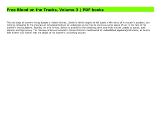 Free Blood on the Tracks, Volume 3 | PDF books
