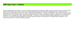 PDF Hey You! | Online