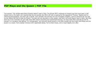 PDF Maya and the Queen | PDF File