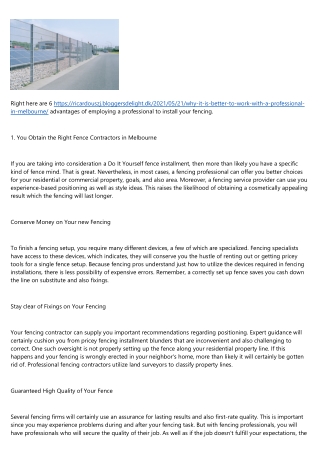Quote For Fencing In Melbourne