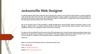 Jacksonville Web Designer